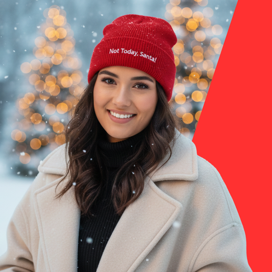 Not today, Santa - Fisherman beanie