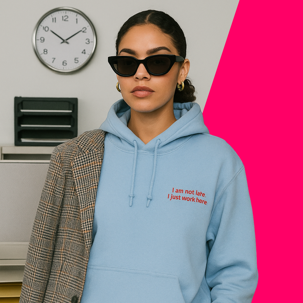 Late? Never Cared Unisex Hoodie