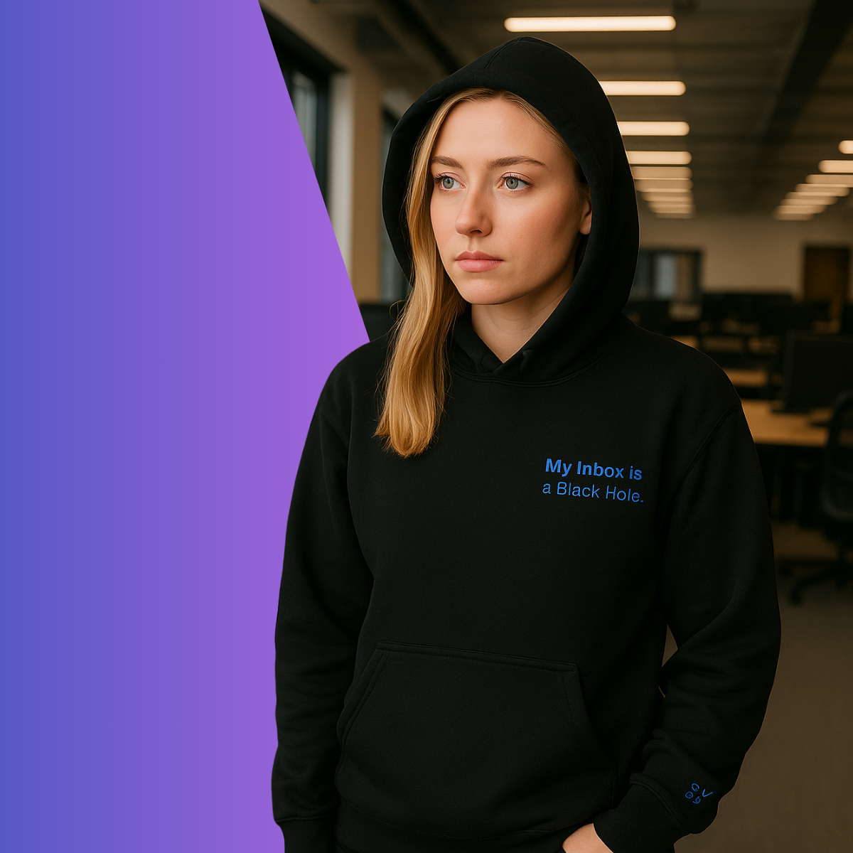 My Inbox is a Black Hole. Unisex Hoodie